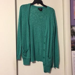 Teal cardigan